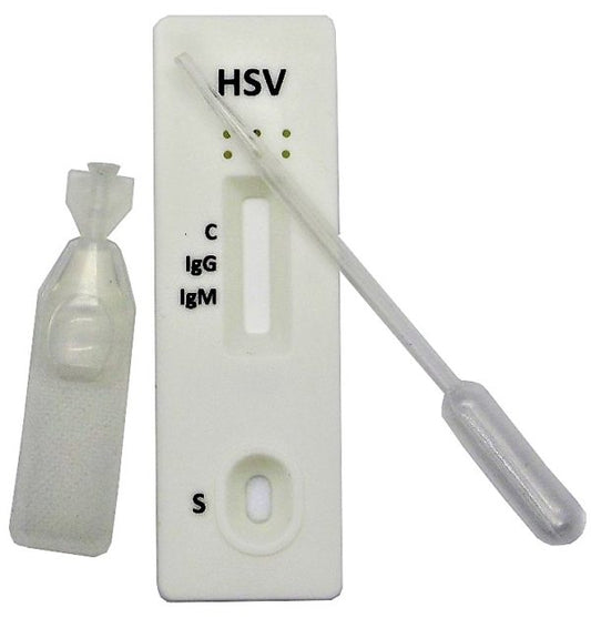 STD01-Herpes HSV-1 Patented Home Test Kit - WHOLESALE Pack - 1000 Kits, 1 Test/Kit